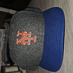New York Mets, New Era, 7-1/2, Unstructured wool cap